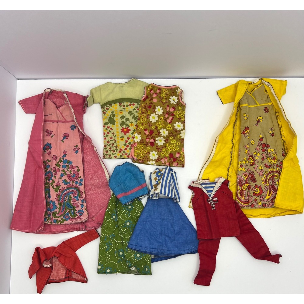 Vintage Cut and Sew Barbie Ken Doll Clothes 60s Outfits 13 Pieces 11.5 inch Mod